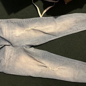 Casual Light Blue Boyfriend Jeans